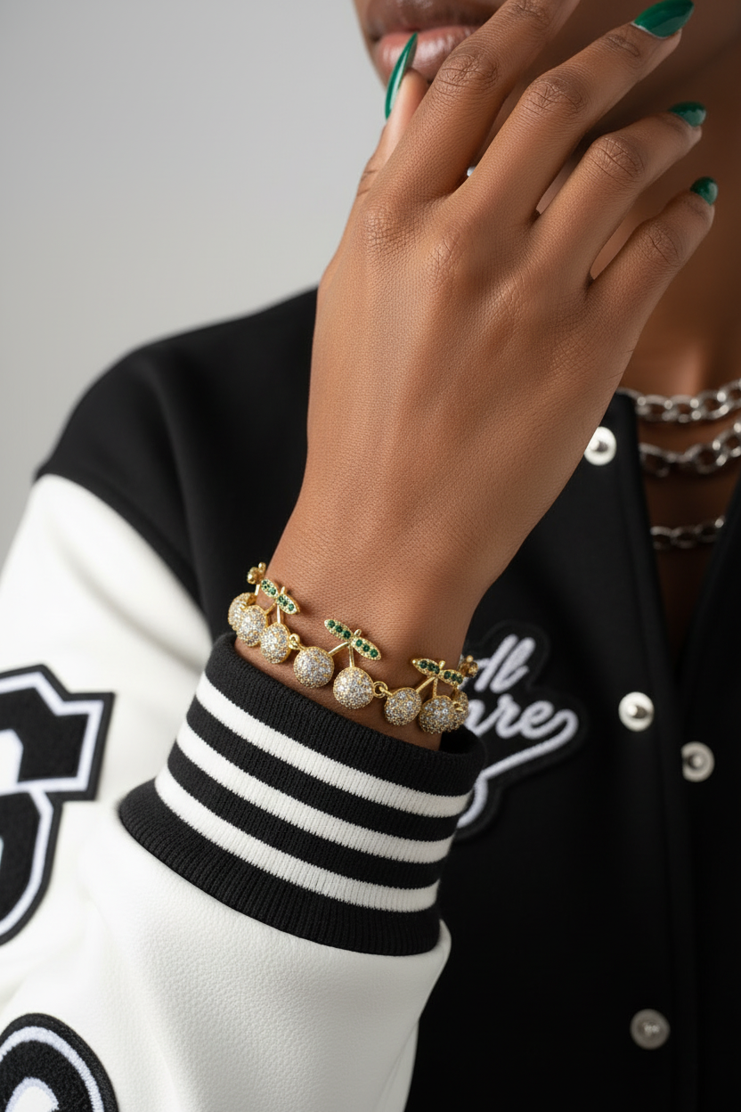 Large Cherry Bracelet