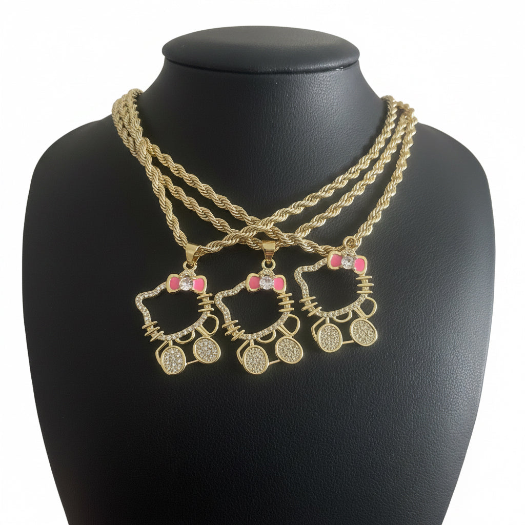 Hello Kitty  Hollow Necklace