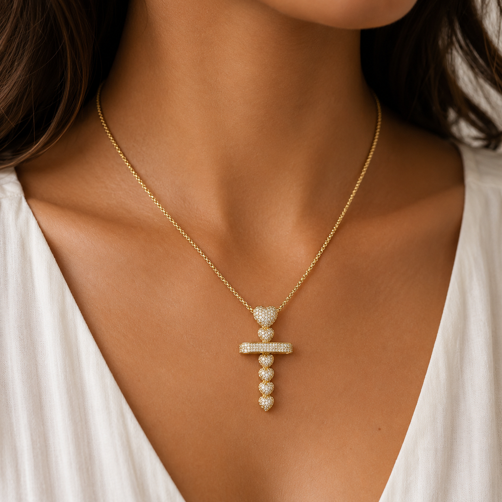 Queen Heart Cross