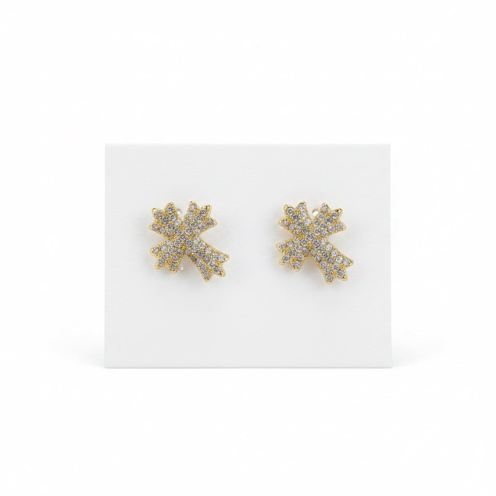 Gold Cross Earrings