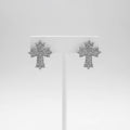 Silver Cross Earrings