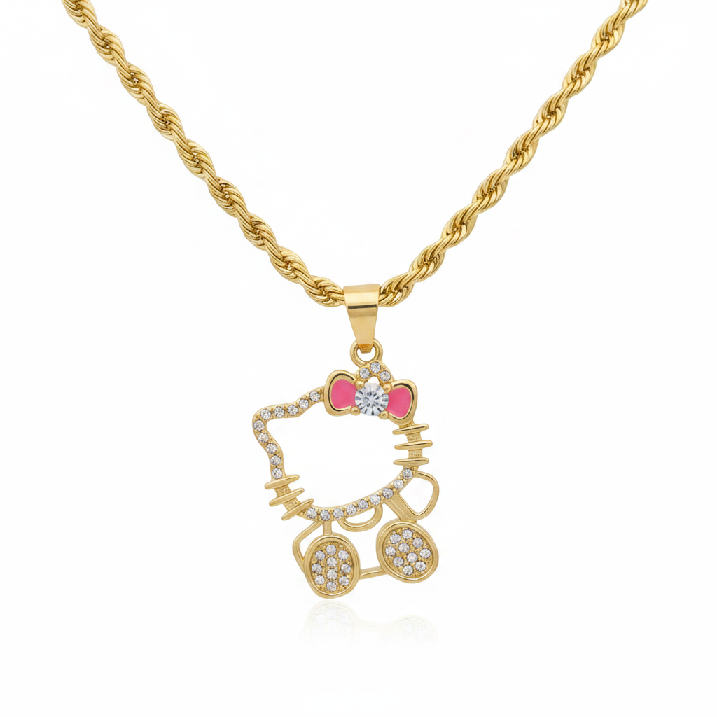 Hello Kitty  Hollow Necklace