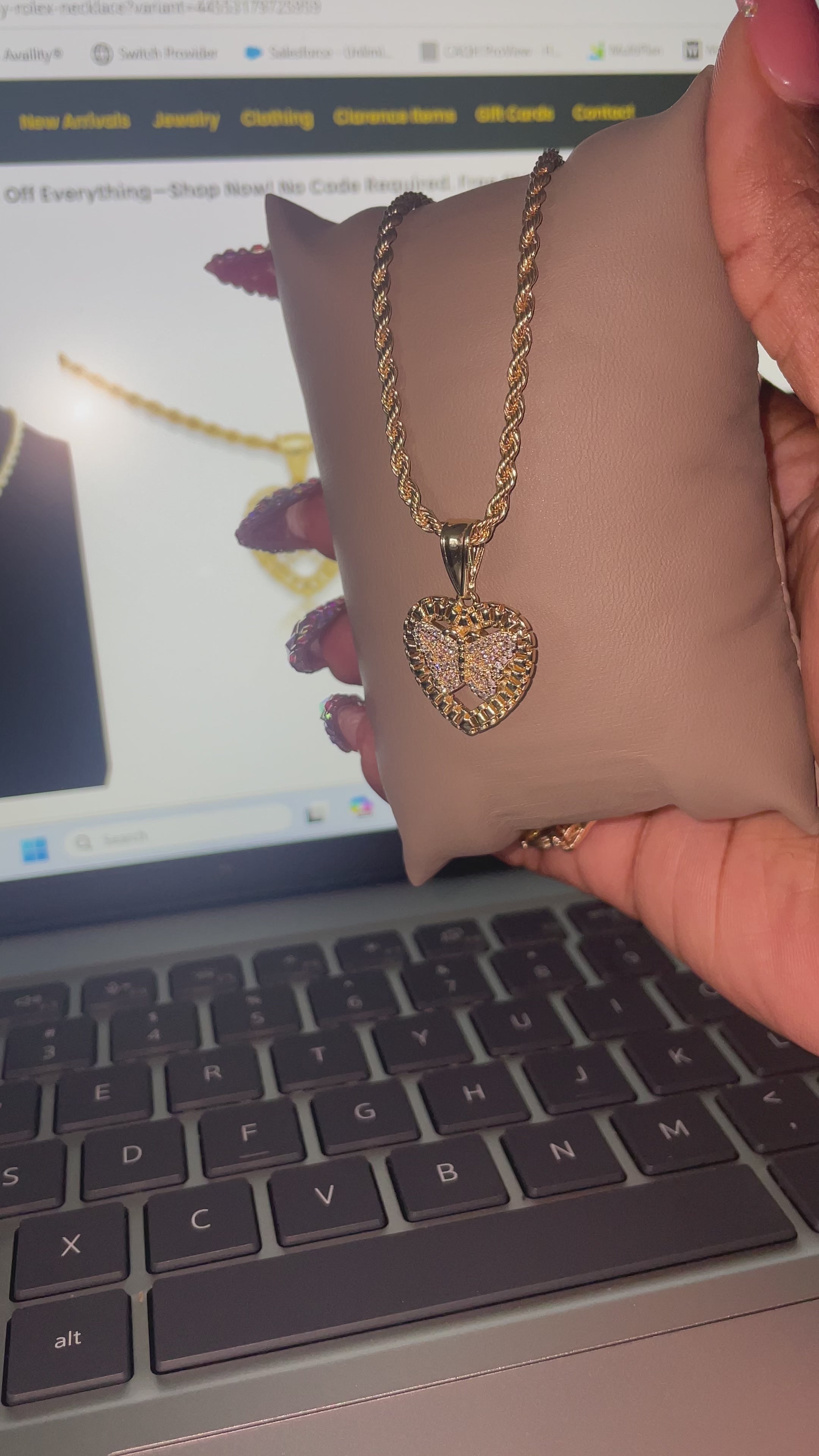 Butterfly Rolex Necklace